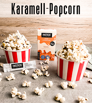 Karamell-Popcorn mit INSTICK 